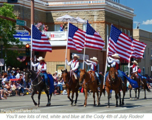 Cody Fourth of July Parade in Cody Wyoming, Yellowstone National Park