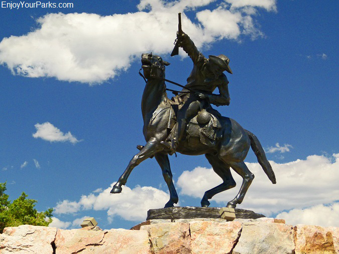 Buffalo Bill Cody Statue at the Buffalo Bill Historical Center, Cody Wyoming, Yellowstone National Park